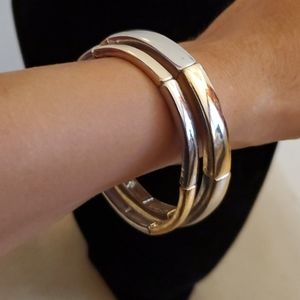 Gold and Silver Bracelet Set